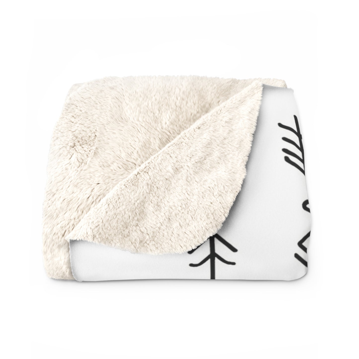 Boho Wolf Sherpa Fleecedecke