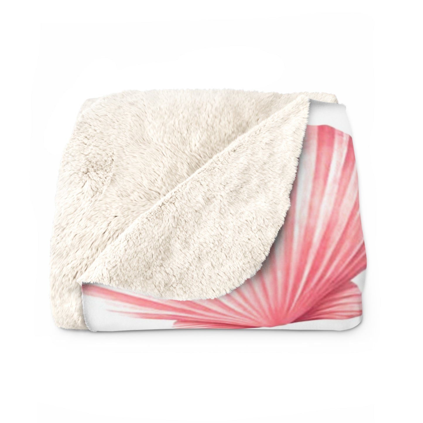 Sherpa Fleecedecke mit Muschel-Design