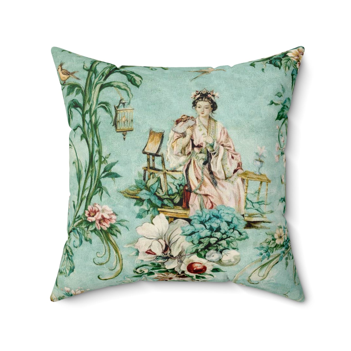 Vintage Chinoiserie Dekokissen