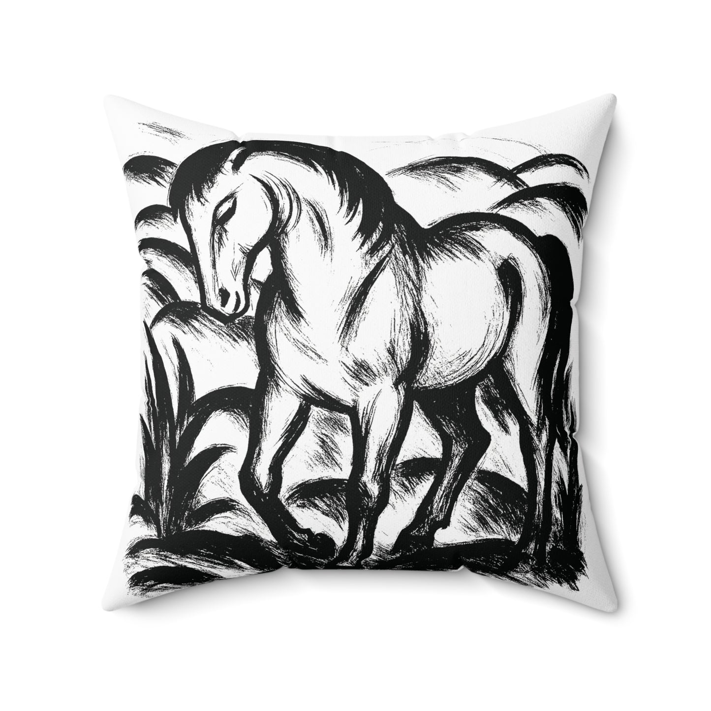Pferd Dekokissen Minimalistisch