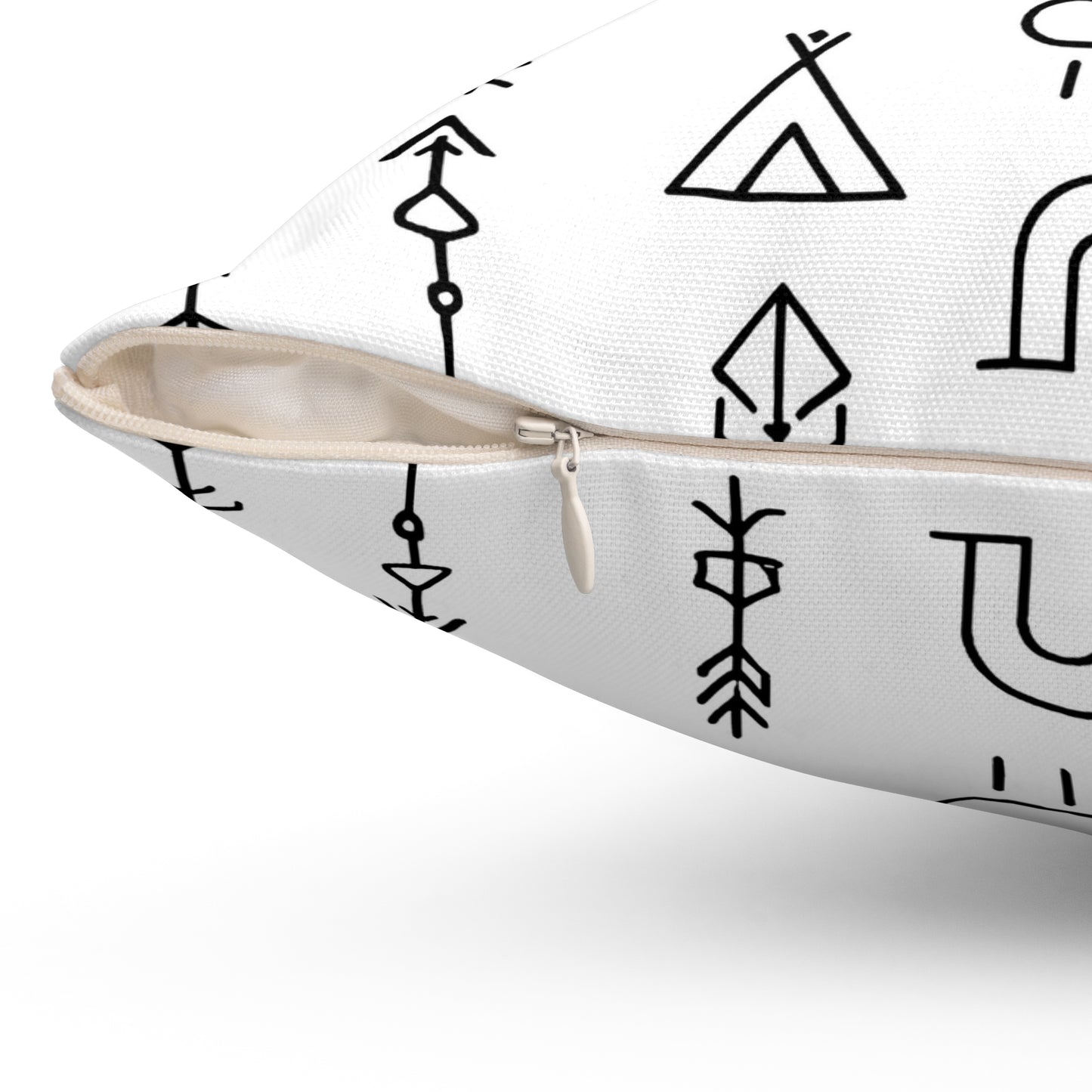 Boho Wolf Symbol Dekokissen