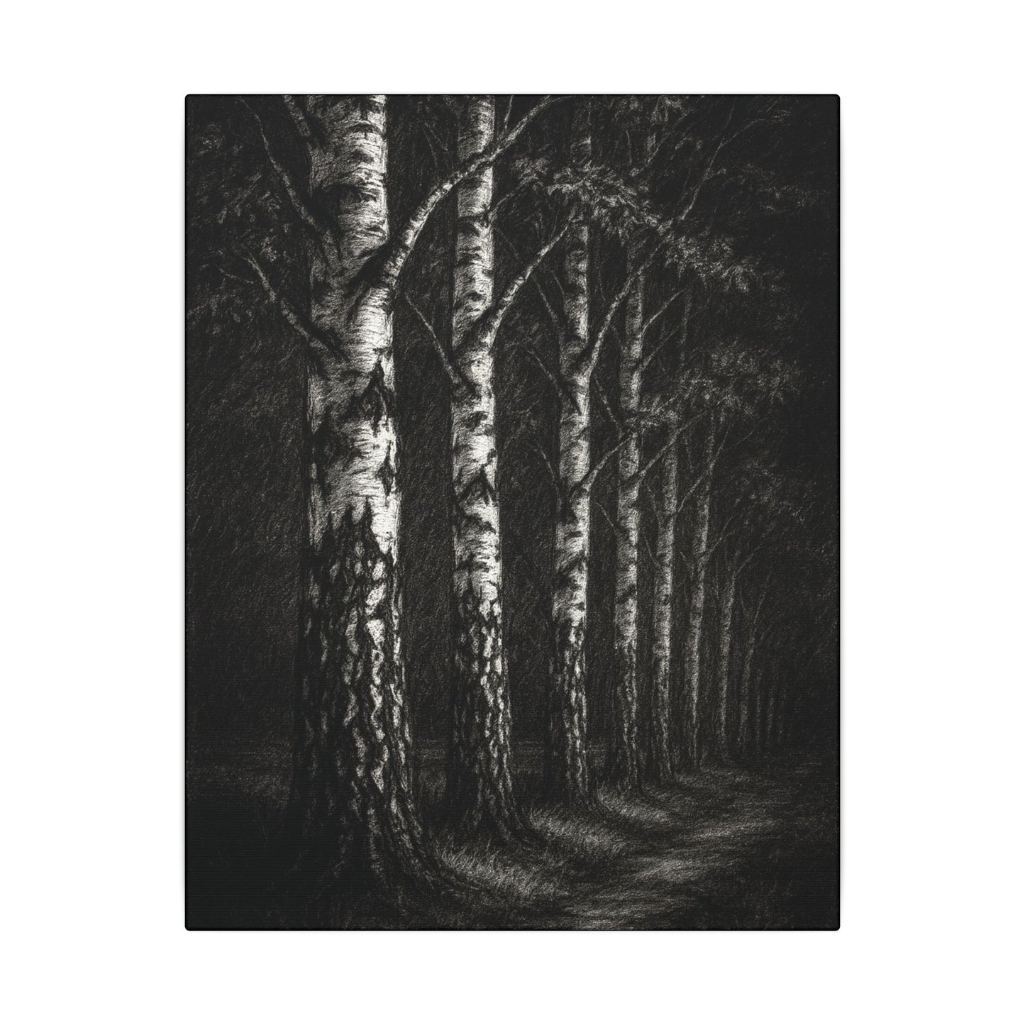 Birkenwald Leinwandbild