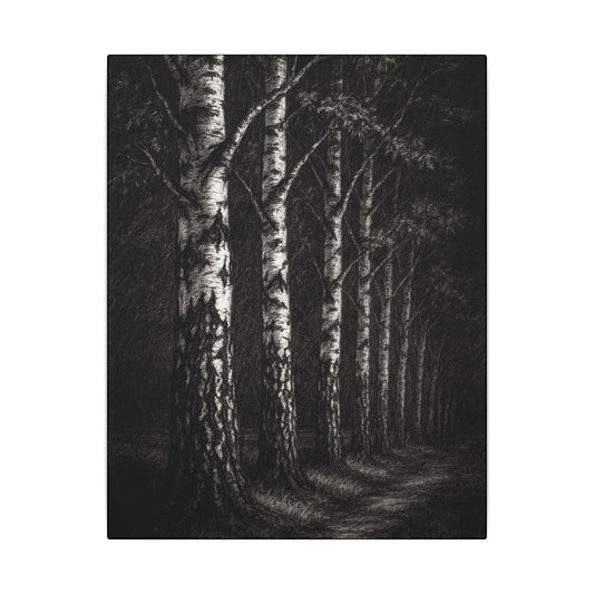 Birkenwald Leinwandbild