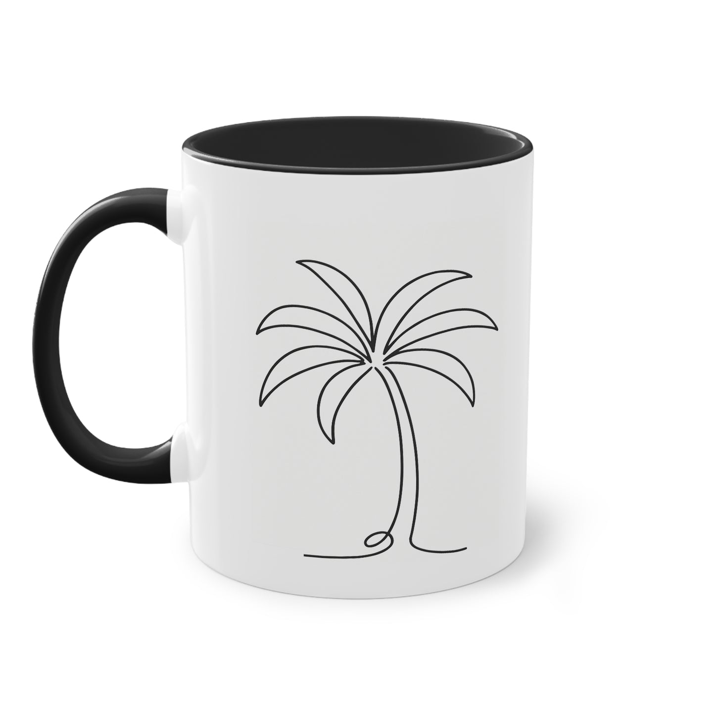 Minimalistische Palmen Kaffee-Tasse