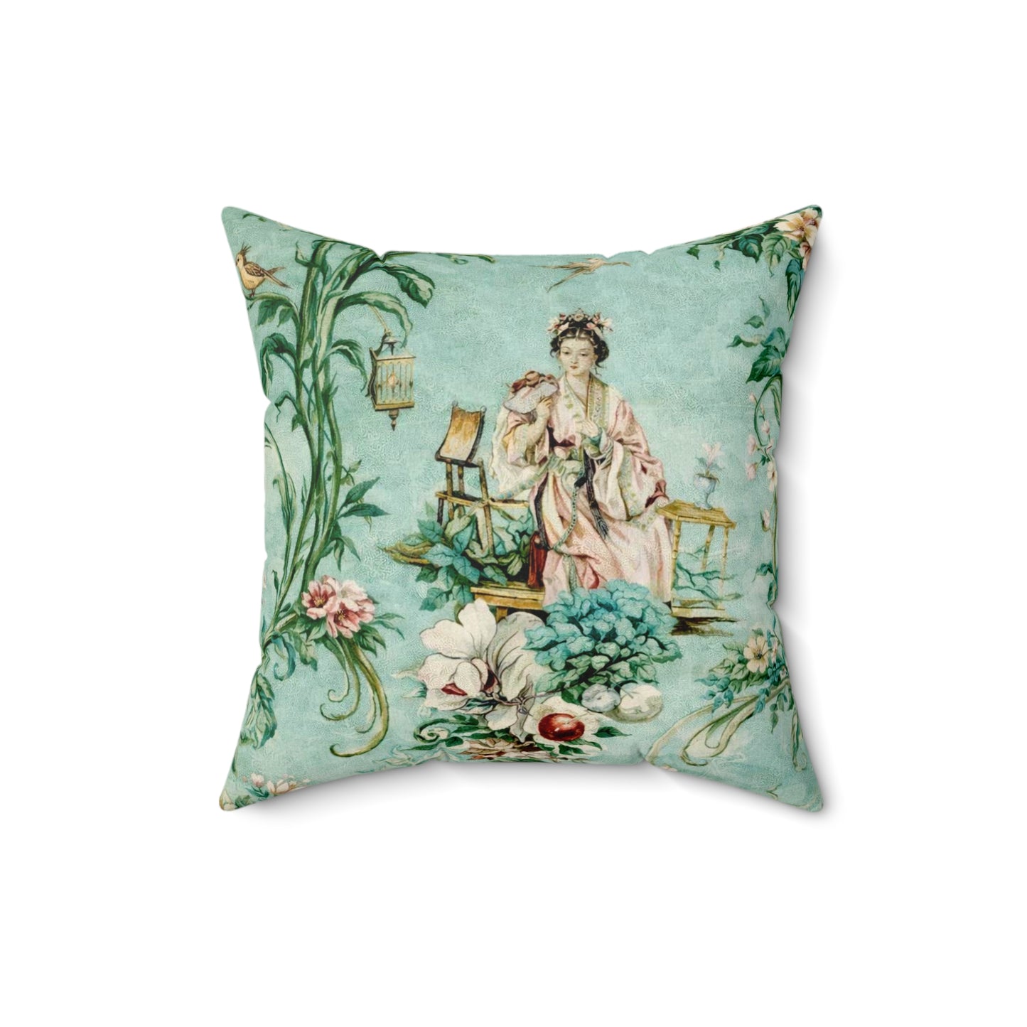Vintage Chinoiserie Dekokissen
