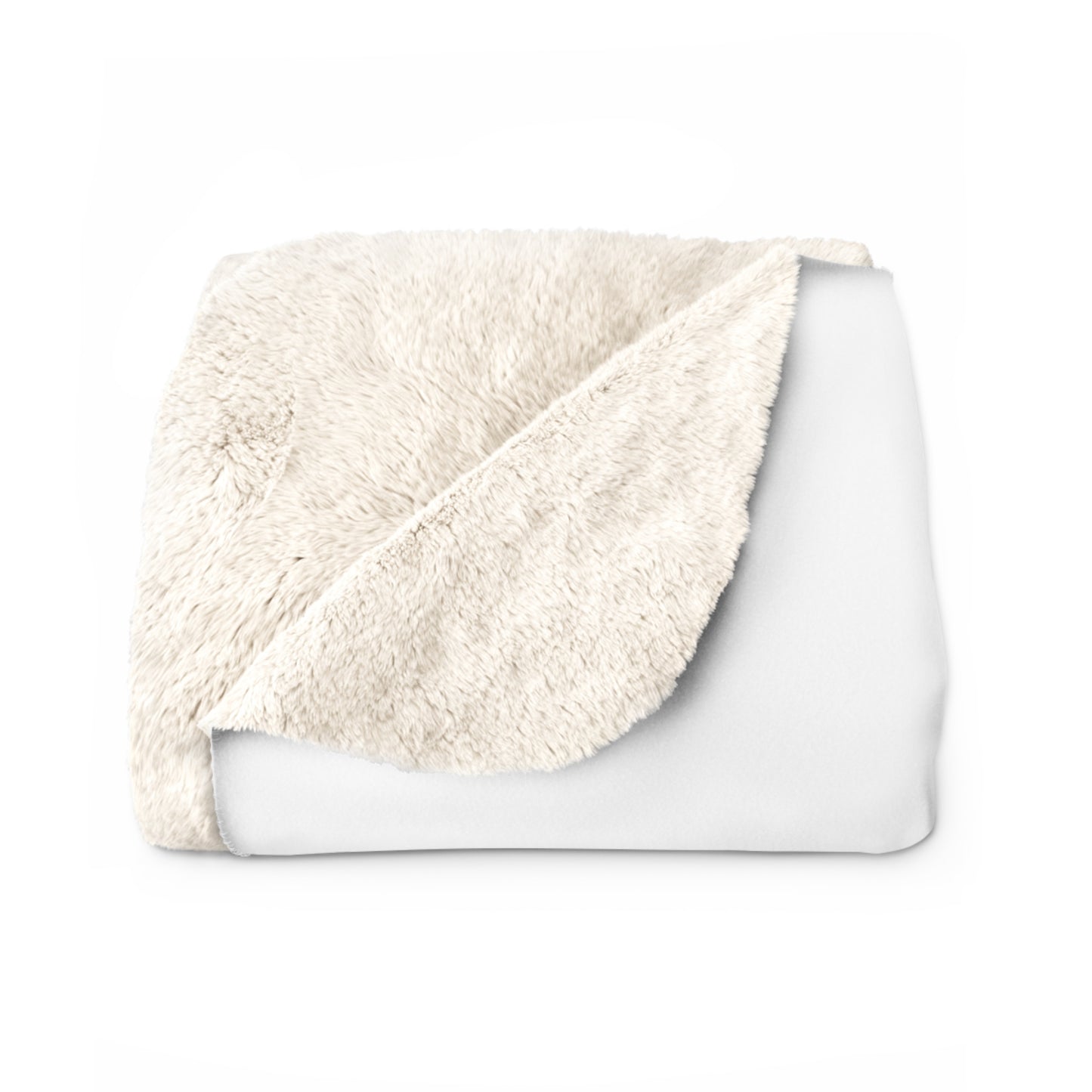 Pink Scallop Sherpa Kuscheldecke