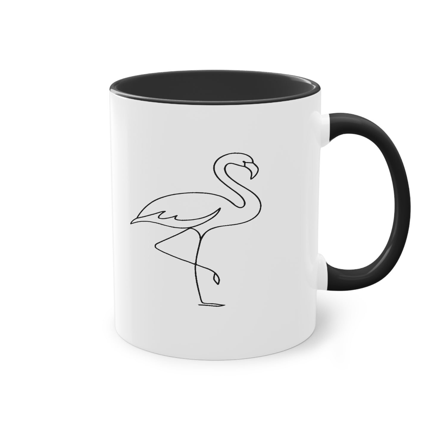 Minimalistische Flamingo Kaffee-Tasse