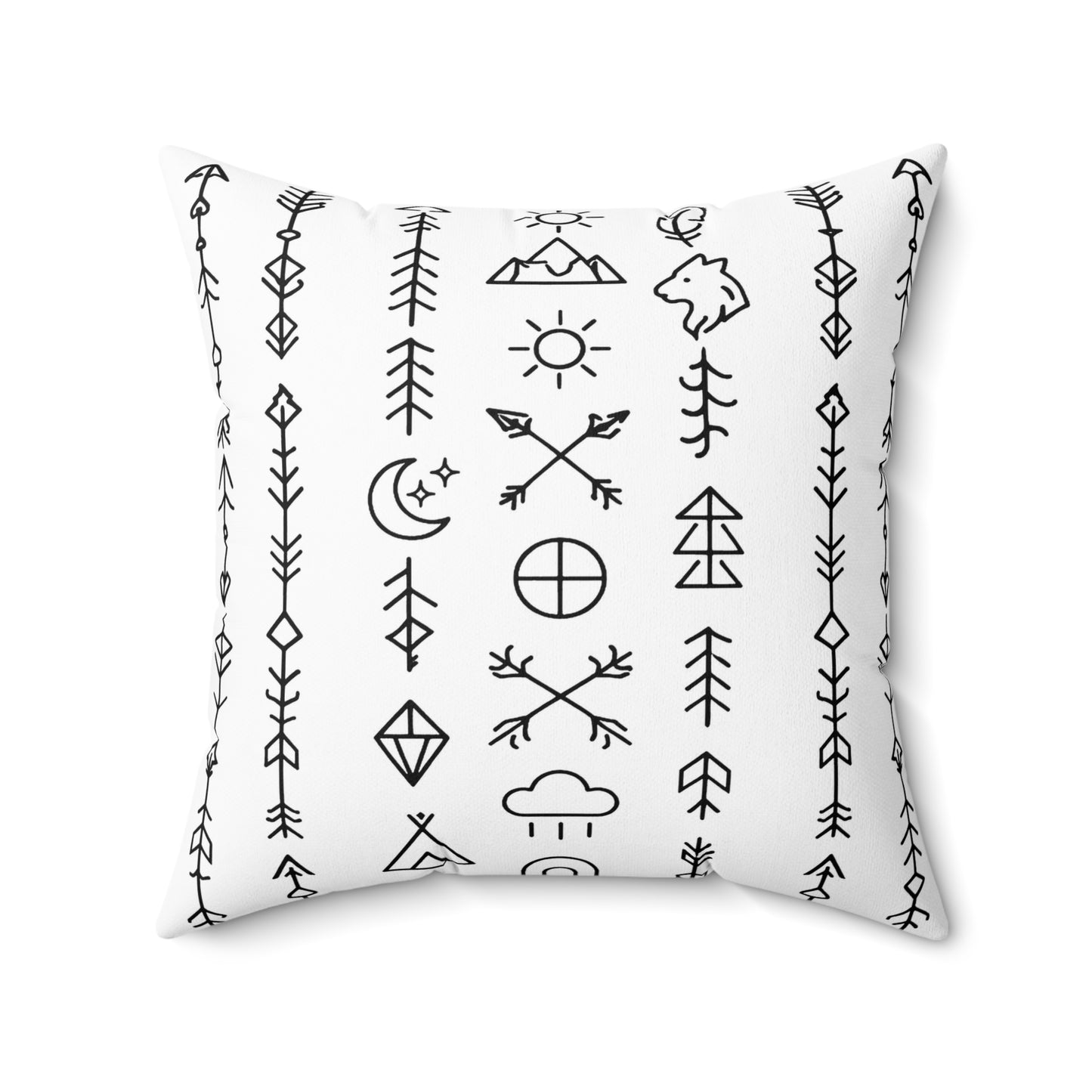 Boho Wolf Symbol Dekokissen