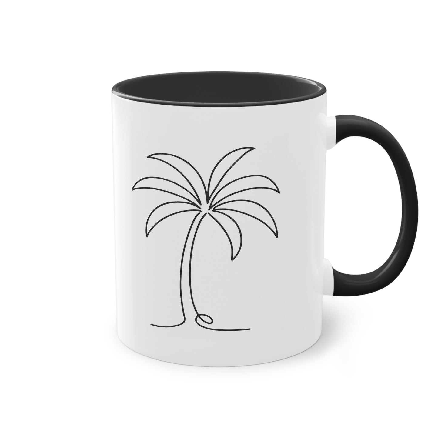 Minimalistische Palmen Kaffee-Tasse