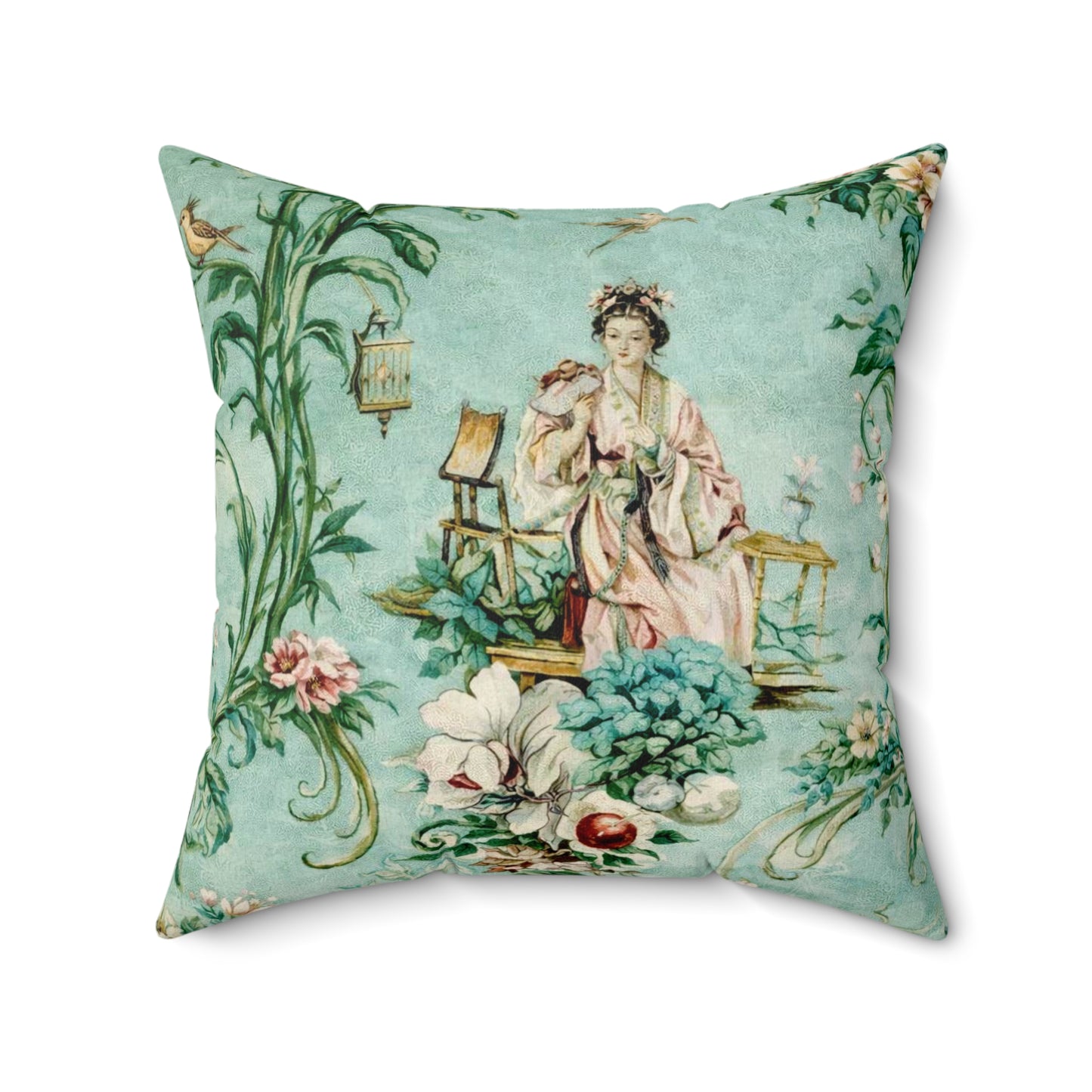 Vintage Chinoiserie Dekokissen