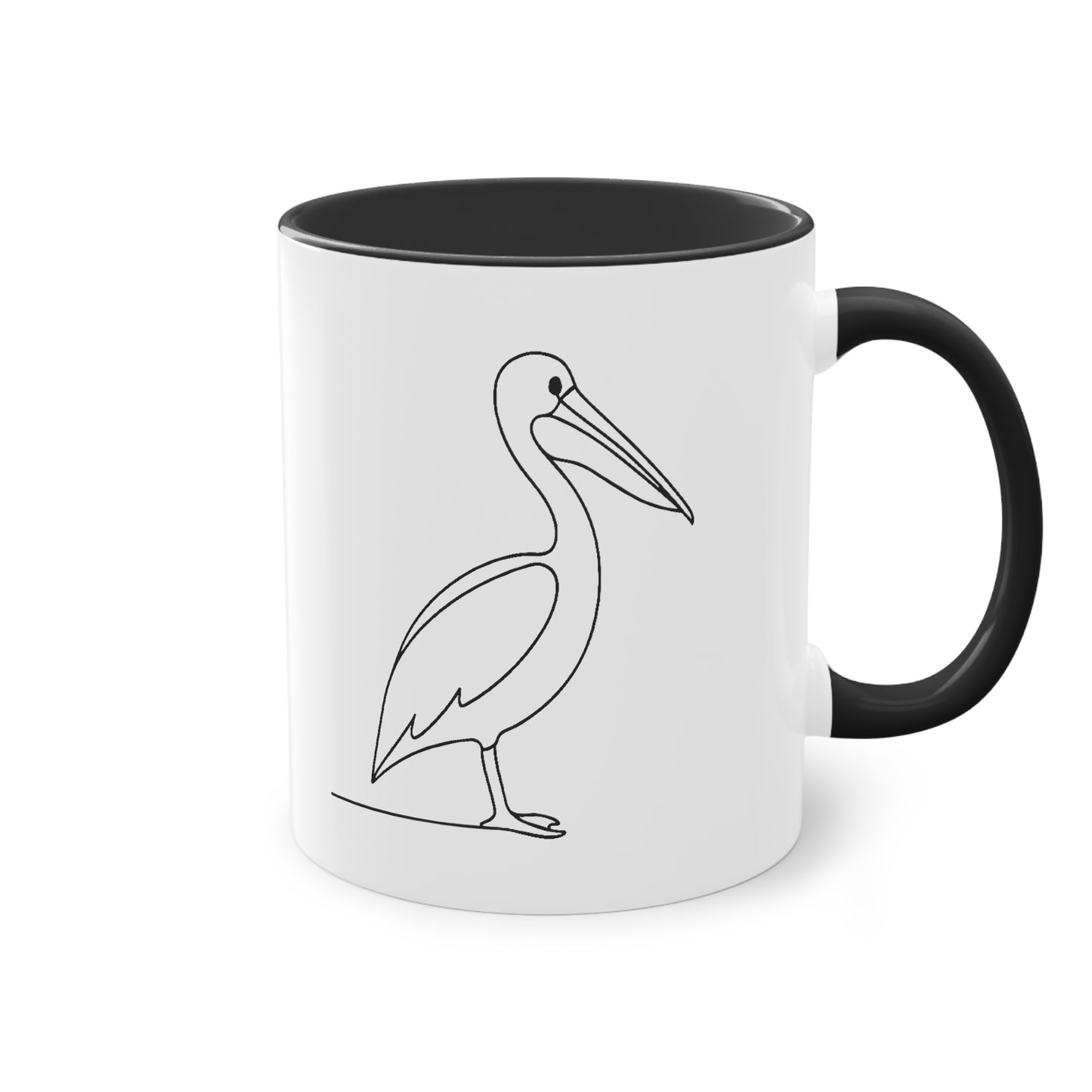 Minimalistische Pelikan Two-Tone Kaffeetasse