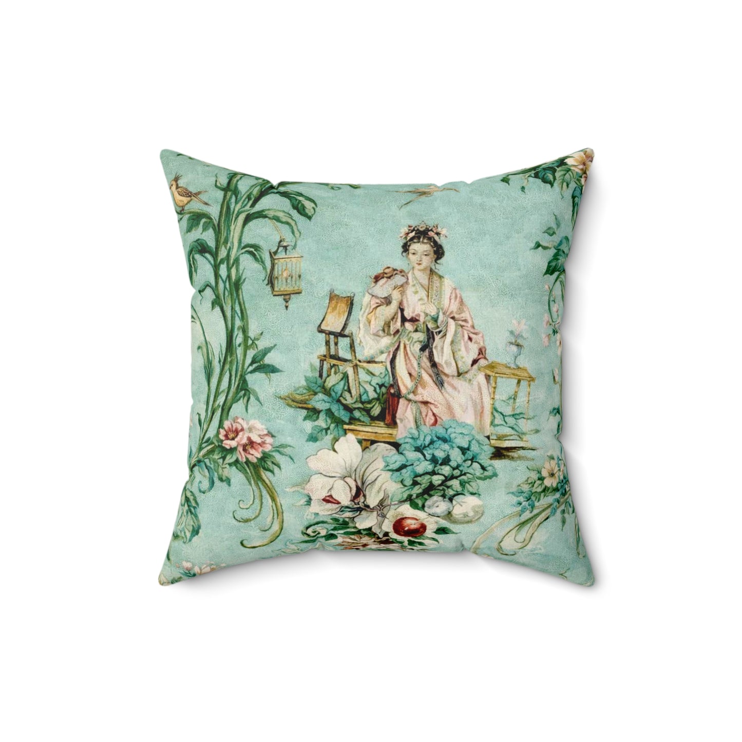 Vintage Chinoiserie Dekokissen