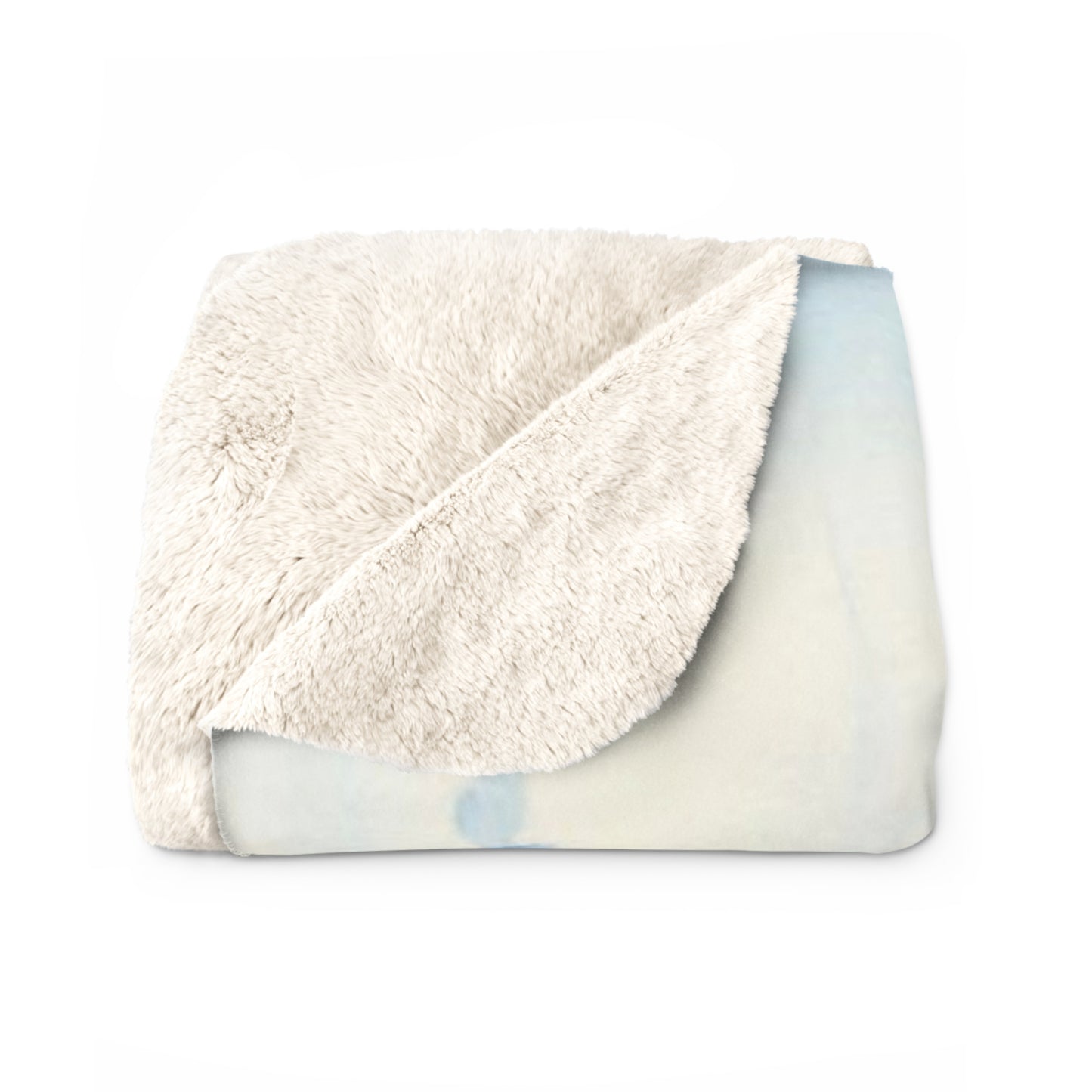 Aquarell Blumen Sherpa Fleecedecke