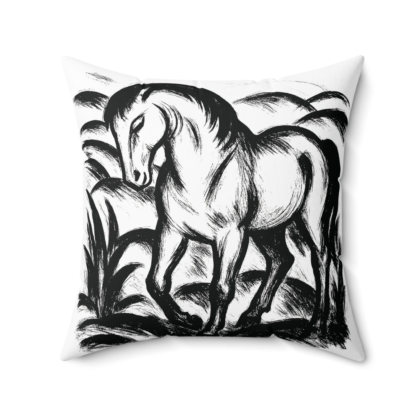 Pferd Dekokissen Minimalistisch