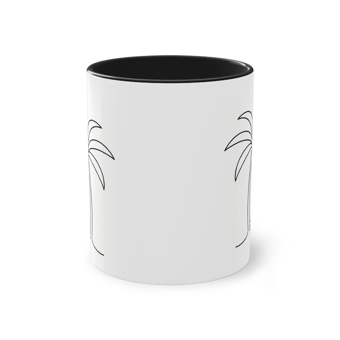 Minimalistische Palmen Kaffee-Tasse
